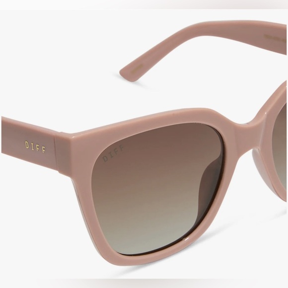 DIFF-EMILY FAUVER - GOOSE -NUDE/BROWN GRADIENT-POLARIZED SUNGLASSES-New - Picture 2 of 11